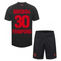 Bayer Leverkusen Jeremie Frimpong #30 Domáci Detský futbalový dres 2023-24 Krátky Rukáv (+ trenírky)